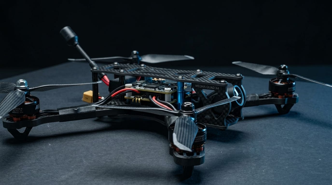 MedhaArc Autonomous Drone Platform in flight